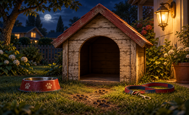 Original editorial illustration for The Dog House; no supplier game screen is shown.
